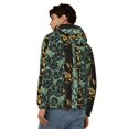 thumbnail image 4 of Kdxio Lilies Flowers Print Men Hoodies Casual Hoodies for Men with Zip Pockets Full Zip Long Sleeve Sweatshirt Sports Hooded Jacket-3X-Large, 4 of 5