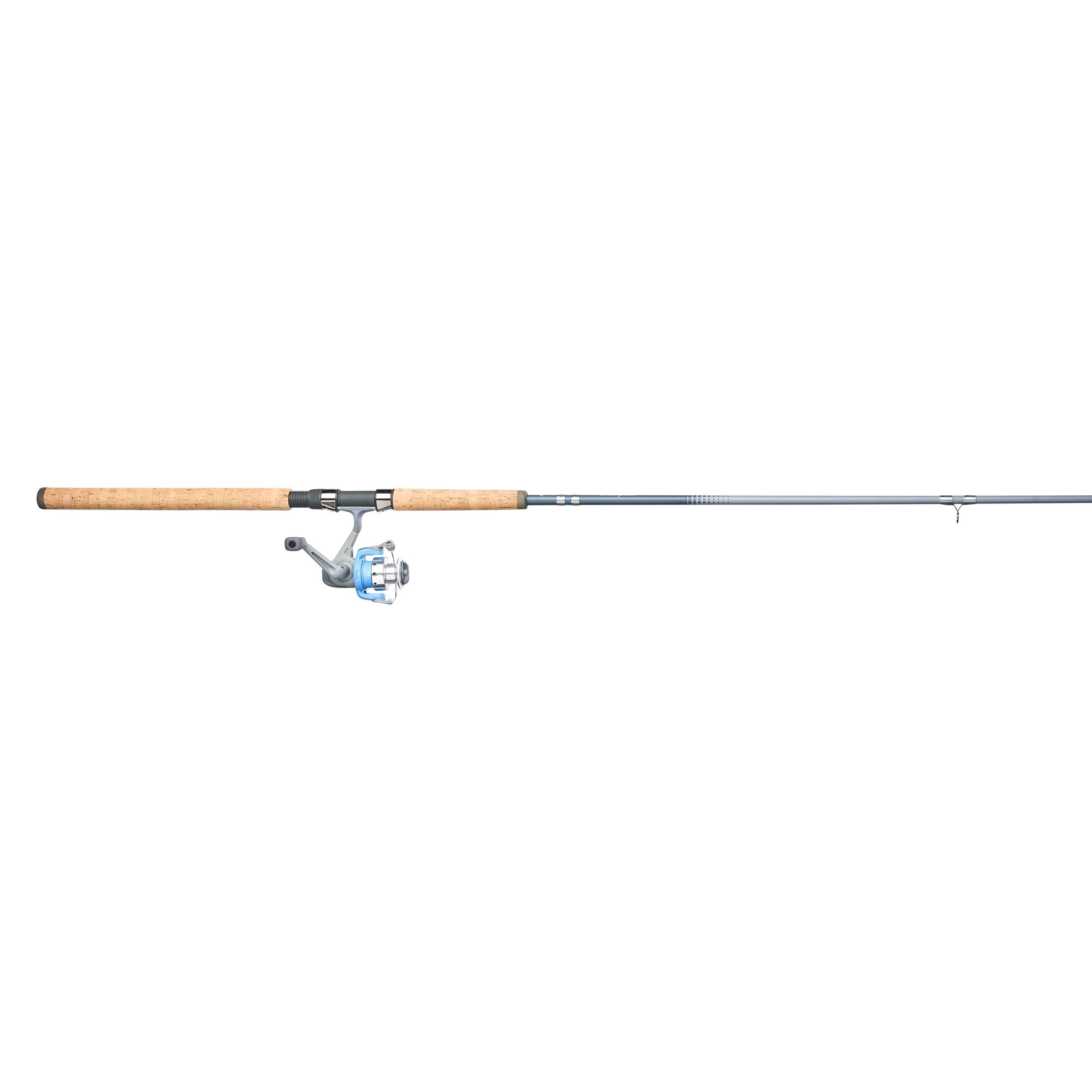 Shakespeare Micro Spinning Combo, 10' 2-Piece Light Fishing Rod, 25-Size Reel