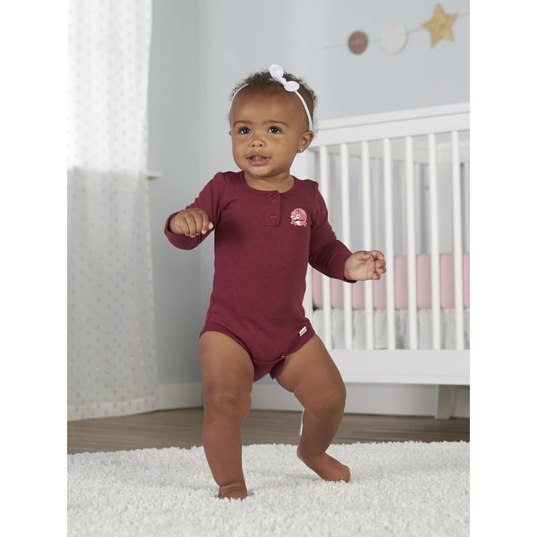 Burgundy onesie deals baby girl