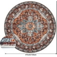 thumbnail image 6 of 4 ft Round Area Rug, Yamaziot Boho Vintage Oriental Circle Carpet, Washable Non Slip Non Shedding Soft Faux Indoor Floor Mat Rug for Bedroom Living Room Sofa Office, 6 of 9