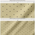 thumbnail image 2 of Soimoi Beige Cotton Poplin Fabric Black Heart Print Fabric by Yard 42 Inch Wide, 2 of 7