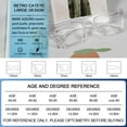 thumbnail image 5 of MARE AZZURO Cat Eye Reading Glasses Women Oversized Readers 1.0 1.25 1.5 1.75 2.0 2.25 2.5 2.75 3.0 3.5 4.0 5.0 6.0 (Transparent, 3.50)with Flexible Spring Hinge, Polycarbonate Lens, 5 of 6