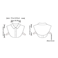thumbnail image 6 of Yoyauz False Collar Detachable Collar Shirt Dickey Collar Half Shirt False Collar Suitable for Girls and Women, 6 of 6