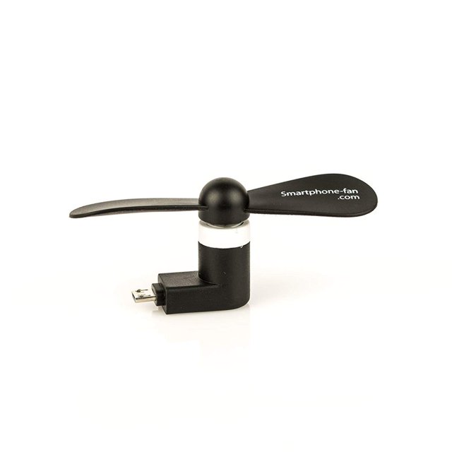 LNGOOR Ventilateur de Refroidissement Portable Mini Été OTG Micro USB pour Téléphone Mobile Android Bleu