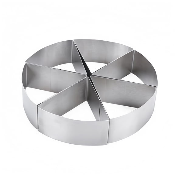Six-Part Cake Divider Baking Tool in Durable Material for Easy Serving divided cake