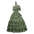 thumbnail image 4 of Disfraz de cosplay de Katherine Pierce, vestido rococó colonial francés del siglo XVIII, vestido de baile victoriano vintage, disfraz de vampiro, 4 of 4