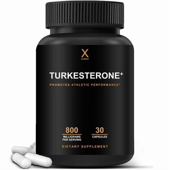 HUMANX Turkesterone  800mg - USA Third Party Tested (Similar to Ecdysterone) for Muscular Development & Dynamic Athletic Performance - Natural Anabolic - Non GMO, Vegan - Turkesterone Supplement