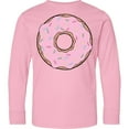 thumbnail image 3 of Inktastic Pink Donut with Sprinkles Long Sleeve Youth T-Shirt, 3 of 5
