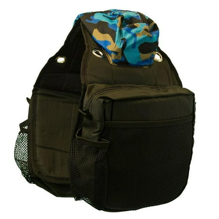 - Shenandoah Western Horse Tack 155200CB Australian Saddle Bag, Blue & Camo