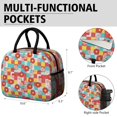 thumbnail image 6 of Womens Pioneer Flower Floral Print Pattern Lunch Box for Work,Insulated Lunch Bag for Women,Loncheras Para Mujer,Leakproof Adult Lunch Bag for Work,Beach,Travel,Picnic,Camping, 6 of 6