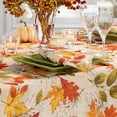 thumbnail image 3 of Elrene Home Fashions Autumn Leaves Fall Printed Tablecloth, 60" x 120" Rectangle, 3 of 5