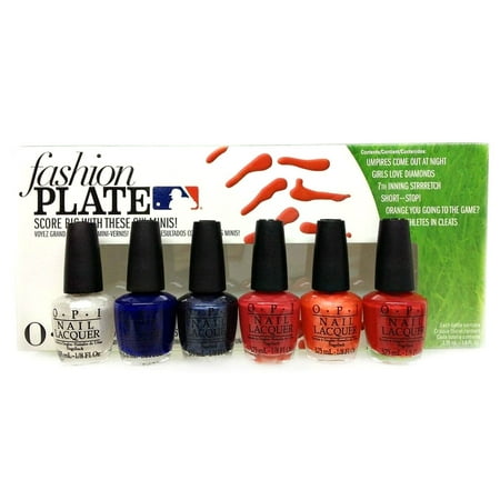 Opi Mini Nail Lacquer Collection Fashion Plate Hitters Pack Opi Mini Nail Lacquer Collection Fashion Plate Hitters Pack Mlb 6