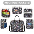 thumbnail image 2 of Dark Blue Little Princess Pattern Womens Lunch Box for Work,Insulated Large Lunch Bag for Tween and Teen,Loncheras Para Mujer,Leakproof Adult Lunch Bag for Work,Beach,Travel,Picnic,Camping, 2 of 7