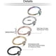 thumbnail image 2 of 5-12Pcs 20G Stainless Steel Nose Ring Hoop CZ Body Ear Piercing 5 Mixed Colors, 2 of 4