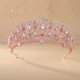 thumbnail image 4 of Nvzi Tiara de boda para novia, diadema de princesa, corona de novia, joyería para el cabello con diamantes de imitación de cristal,graduación, boda, fiesta de disfraces (AB), 4 of 4