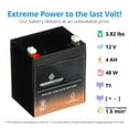 thumbnail image 4 of Chrome Battery 12V 4Ah SLA Rechargeable Battery for Home Alarm & Security Systems, 4 of 9