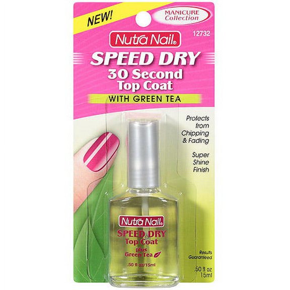 Nutra Nail Speed Dry Top Coat, Dries In 30 Seconds, 0.5 oz