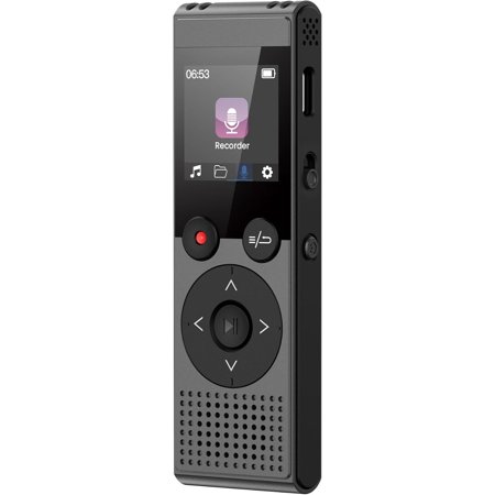128GB Digital Voice Recorder - 3072 Kbps HD Recording Voice Recorder with Playback Dual rophone A-B Repeat Recording