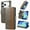 Gray, variant on Decase for iPhone 17 Pro Max 2025 Flip Wallet Cover,Shockproof Flip Card Slots Holder Stand PU Leather Case,Business Wallet Phone Case for iPhone 17 Pro Max,Lightbrown