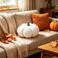 thumbnail image 4 of MMJ Throw Pillows Pumpkin Shape Modern Soft Cozy Cushion Fall Harvest Living Room Sofa Couch Bedroom Home Decor, 4 of 6
