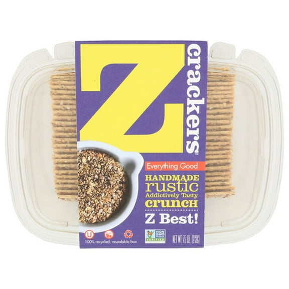 Pack of 12 Z Crackers Everything Good Natural 7.5 oz