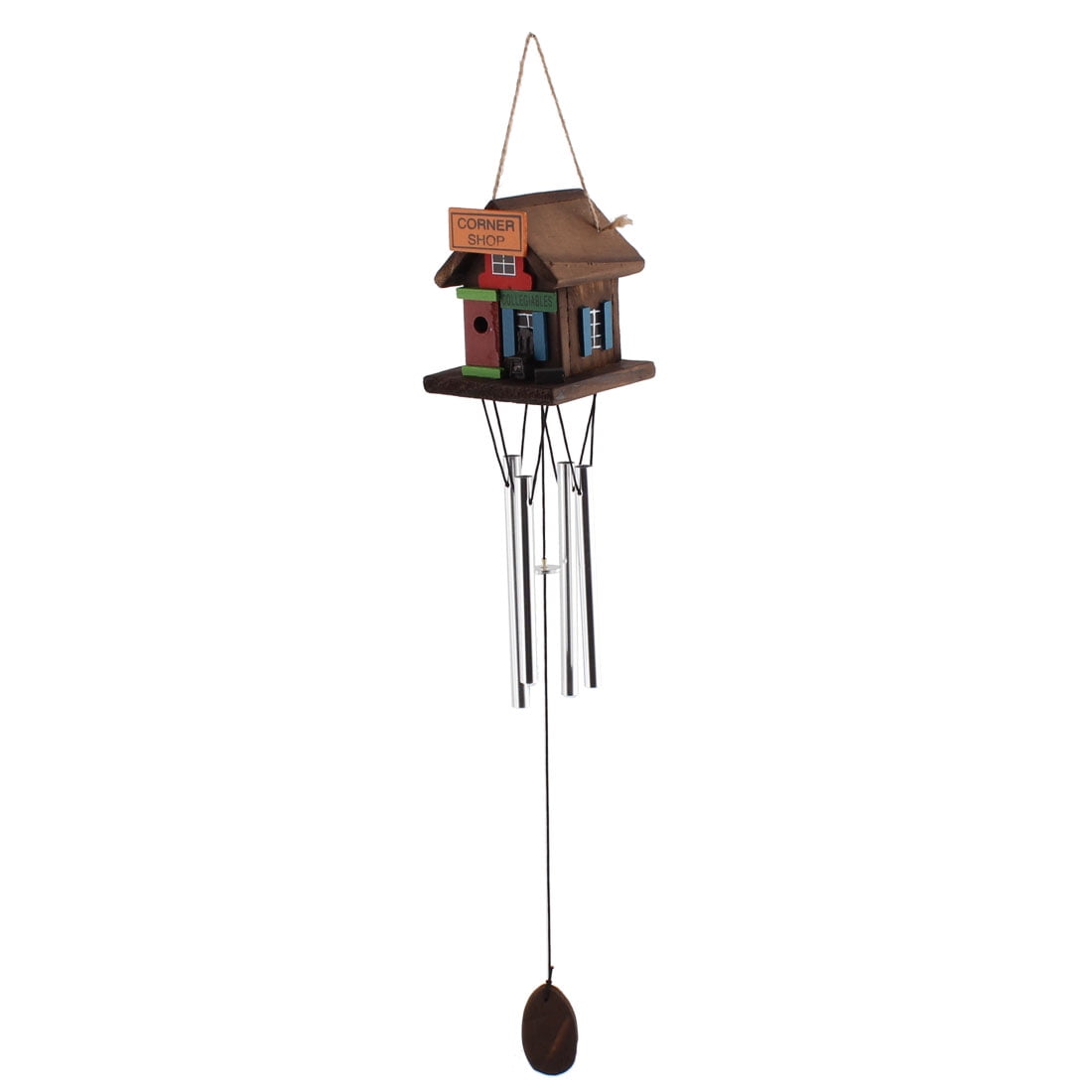 Windmill House Design Farmhouse Style Handmade Hanging Windbell for Decoration by Unique-Bargains