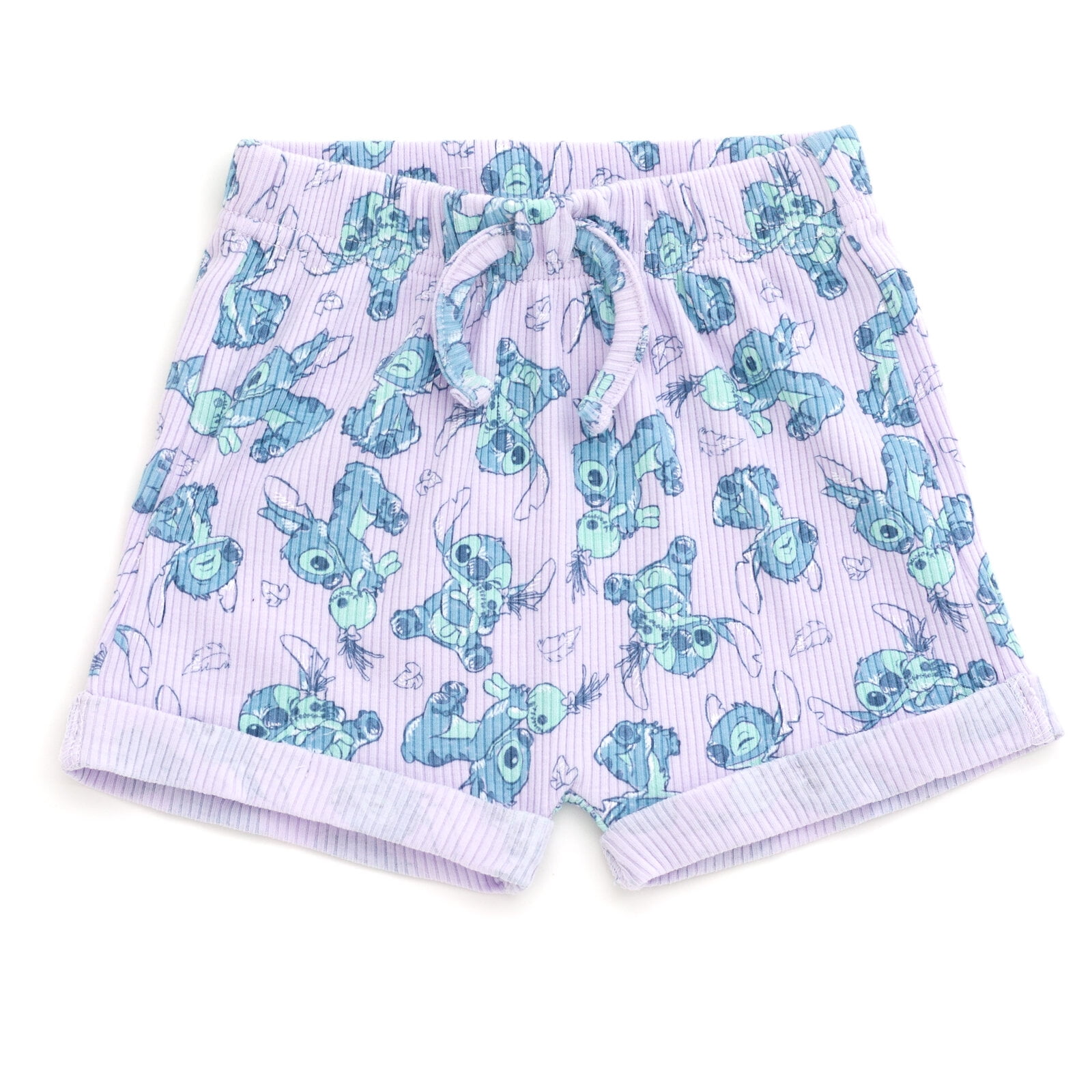 Disney Lilo & Stitch Ribbed Bodysuit, Shorts and Headband 3 Piece Outfit Set Newborn to Infant