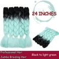 thumbnail image 2 of Extensions de Cheveux Tressées Jumbo Ombrées, Torsade Synthétique à Haute Température, Cheveux Multicolores, 2 of 5