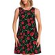 thumbnail image 1 of Balery Cherry Vestidos de verano para mujer con estampado: vestido holgado sin mangas, vestido playero informal y cómodo para días calurosos., 1 of 7