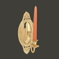 thumbnail image 2 of Solid Brass Wall Sconce Candle Holder 9 1/8" H Victorian Vintage Style Decorative Candlestick Holders w/Screws Antique Wall Mounted Art | Renovators Supply, 2 of 10