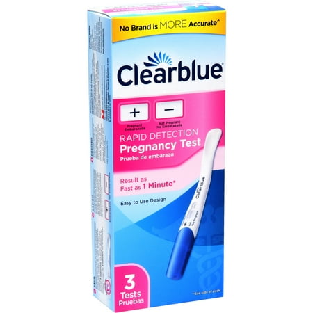 Clearblue Rapid Detection Pregnancy Test, 3 Ct