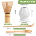 thumbnail image 2 of Juego de batidores Matcha Cemruy, 4 unidades, bambú blanco, fabricado en Japón, 2 of 5