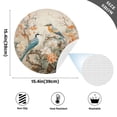 thumbnail image 2 of Ryvnso Birds with Flowers Round Plate Mats Dining Table Placemat Set of 4 for Holiday Decoration, 2 of 7