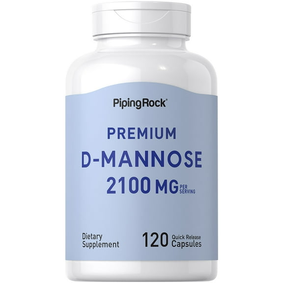 D-Mannose 710 mg | 120 Quick Release Capsules for Men and Women | by Piping Rock