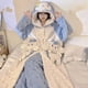 thumbnail image 3 of Pijama de felpa Kawaii Sanrio Kuromi Cinnamoroll My Melody para mujer, bata de dormir, pijama con capucha, forro polar de Coral engrosado, Invierno, 3 of 4