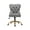 Gray, variant on Guyou Modern Swivel Office Chair, Velvet Fabric Button Tufted And Nailhead Trim Accent Chair With Upholstery, Pink