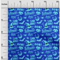 thumbnail image 2 of oneOone Cotton Flex Blue Fabric Halloween Craft Projects Decor Fabric Printed By The Yard 40 Inch Wide, 2 of 4