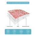 thumbnail image 5 of Quilts Twin-XL Size Bedding Set, Orange Red Coral Coastal Lightweight Quilted Comforter, Ocean Nautical Seaside Beach Soft Reversible Bedspread Coverlet with Pillow Covers for All Season, 68" x 98", 5 of 7
