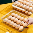 thumbnail image 5 of Automatic Egg Container Storage Box - Household Organizer for Refrigerator, 5 of 10