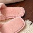 thumbnail image 6 of Bovxnpu House Slippers for Women Casual Indoor/Outdoor Shoes, Women's Indoor Home Open-Toe Pearl Fashionable Fall And Winter Open Warm Flat Slippers Comfy Indoor House Shoes, 6 of 7