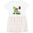 thumbnail image 3 of Inktastic 3rd Birthday Girl Dragon Girls Toddler Dress, 3 of 5