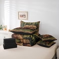 thumbnail image 6 of Manfei Brown Bear 7-Piece Twin Bedding Sets,Woodland Animal Bedding Comforter Set,Green Rustic Leaves Sheet Sets For Boys Kids,Microfiber Bedroom Decor Reversible, 6 of 8