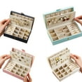thumbnail image 5 of CSCHome Jewelry Organizer Removable Dividers Large Capacity Travel Jewelry Box for Daily Jewelry Storage, Modern Style Jewelry Box, 5 of 5