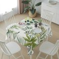 thumbnail image 6 of Green Leaves Table Cloth Waterproof Tablecloths, Summer Botanical Farmhouse Watercolor Leaf Tablecloth Dining Table Cover for Kitchen Party Tabletop Outdoor, Square Tablecloth 54x54 Inch, 6 of 9