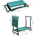thumbnail image 3 of WJSP Folding Garden Kneeler Seat Garden Bench Stool with Handles, Multi-use Pouch, Heavy Duty Yard Gardening Chair with Soft Kneeling Pad,Green, 3 of 9