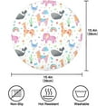 thumbnail image 4 of Coolnut Giraffe Round Placemats Waterproof Non-Slip Washable Place Mats Polyester Table Mats Set of 4 Heat Resistant for Home Kitchen Holiday Party Home Decor Gifts, 4 of 7
