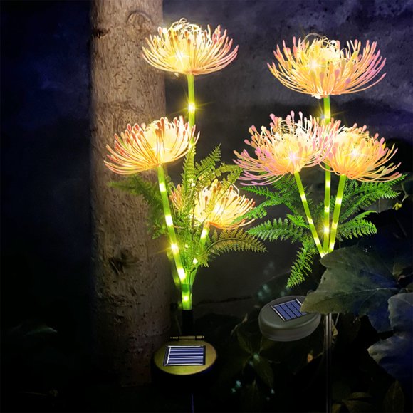 Kbndieu Solar Light Solar Flower Lights Outdoor, Solar Flowers Garden Decorative Lights LED Stake Lights Auto On/Off Bright up to 8 Hrs Home Essentials