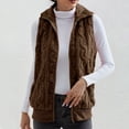 thumbnail image 1 of IMENGL cardigan en double Molleton Épaissi, Brun m, Taille M-2TG, 1 of 7