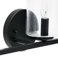 thumbnail image 5 of Robert Stevenson Lighting Berkley - Metal and Glass 3-Light Vanity Light, Matte Black, 5 of 5