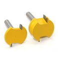 thumbnail image 3 of Case Pack Router Bits T-Shaped Curved Router Bits with 1/2 Inch Shank Electric Woodworking Trimming Router Surface Router Bits for Woodworking, 3 of 8